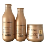 Kit Loreal Absolut Repair Gold Quinoa Shampoo+Condicionador+Máscara