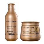 Kit Loreal Absolut Repair Gold Quinoa Shampoo+Máscara