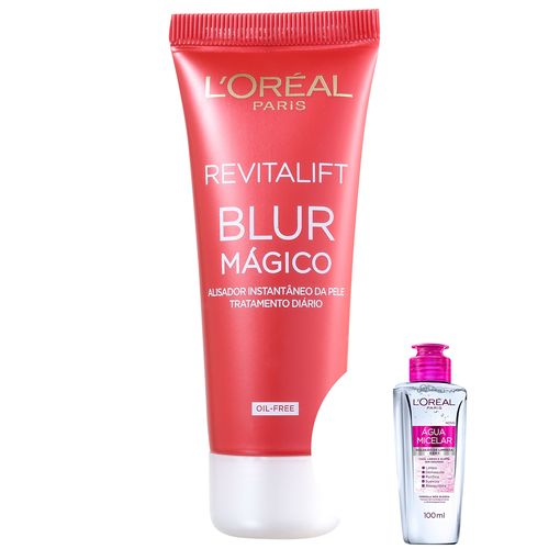 Kit L'oréal Paris Dermo-expertise Revitalift Blur Mágico-primer 27g+água Micelar 5 em 1-100 Ml