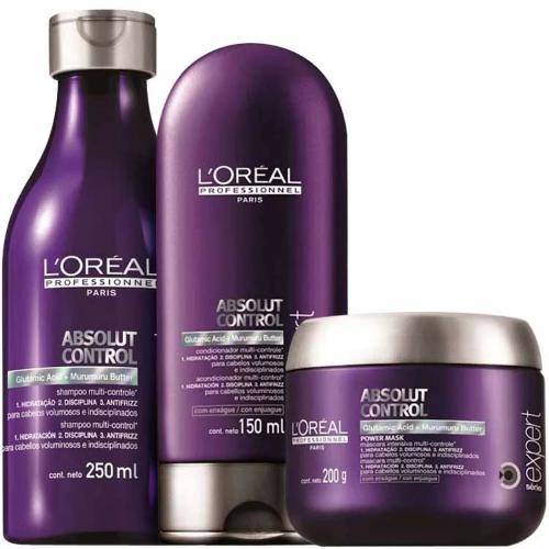 Kit Loréal Professionnel Expert Absolut Control Power - Shampoo + Condicionador + Máscara