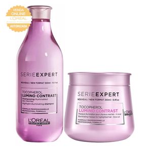 Kit L'Oréal Professionnel Expert Lumino Contrast (Shampoo e Máscara) Conjunto