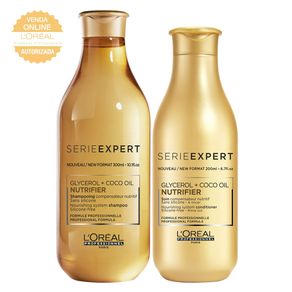 Kit L'Oréal Professionnel Expert Nutrifier Duo Médio (Shampoo e Condicionador) Conjunto