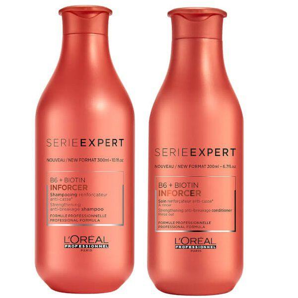 Kit Loréal Professionnel Inforcer Shampoo Anti-quebra 300ml + Condicionador 200ml