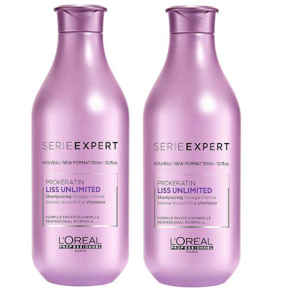 Kit Loréal Professionnel Liss Unlimited Shampoo 300ml + Condicionador 300ml