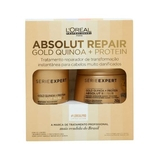 Kit L'Oréal Professionnel Serie Expert Absolut Repair Gold Quinoa + Protein Shampoo 300ml + Máscara 250g