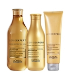 Kit LOréal Professionnel Serie Expert Nutrifier - Shampoo 300ml + Condicionador 200ml + Creme Protetor Térmico 150ml