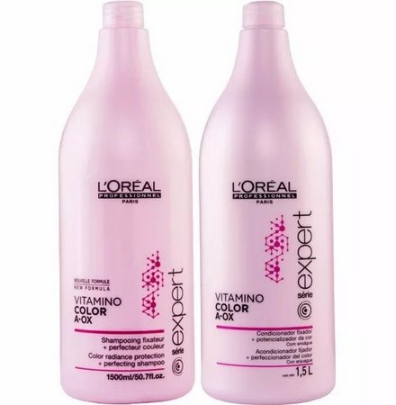 Kit Loreal Profissional Vitamino Color Shampoo +cond 1500ml