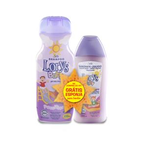 Kit Lorys Baby Shampoo + Sabonete Líquido + Esponja