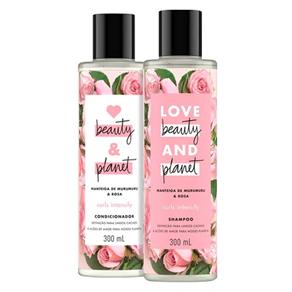 Kit Love Beauty & Planet Manteiga de Murumuru & Rosa Shampoo + Condicionador - 300 Ml