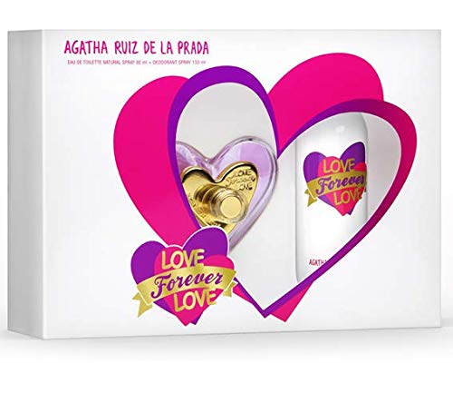 Kit Love Forever Love Agatha Ruiz de La Prada Eau de Toilette Feminino 80 Ml + Desodorante 150 Ml