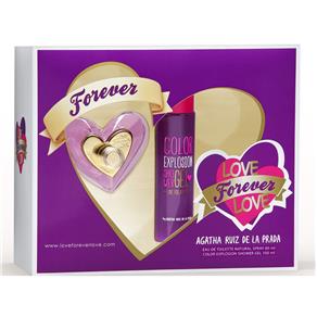 Kit Love Forever Love de Agatha Ruiz de La Prada Eau de Toilette Feminino 80 Ml + Shower Gel 100 Ml Kit - 80 ML