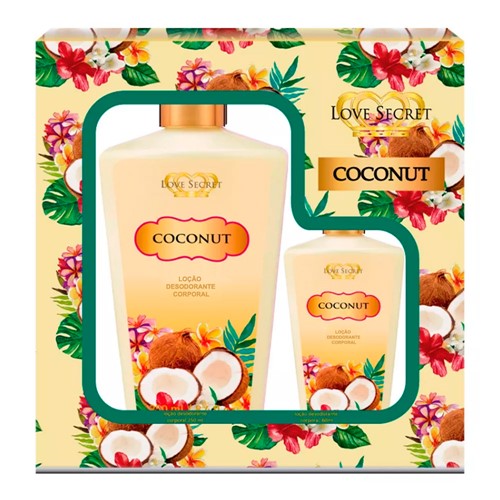 Kit Love Secret Coconut Loção Hidratante 250ml + 60ml