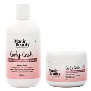 Kit Low Poo Curly Crush Magic Beauty - Shampoo + Máscara 3B a 4C Kit