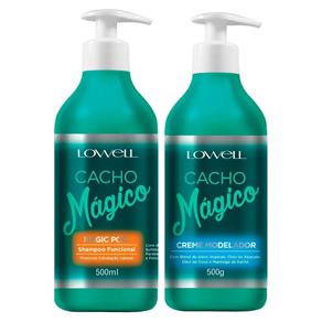 Kit Lowell Cacho Mágico Shampoo Funcional - 500ml + Creme Modelador - 500ml