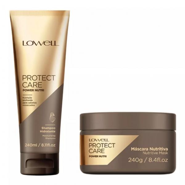 Kit Lowell Protect Care Power Nutri Shampoo 240ml + Máscara 200ml