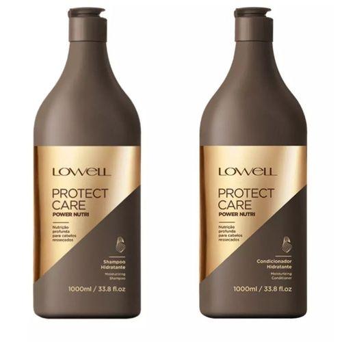 Kit Lowell Protect Care Power Nutri Shampoo Condicionador 1 Litro
