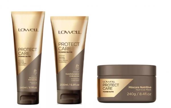 Kit Lowell Protect Care Sh 240ml + Cond 200ml + Másc 240ml