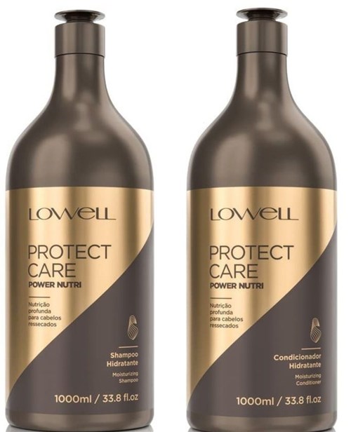 Kit Lowell Protect Care Shampoo 1 Litro + Condicioandor 1 Litro