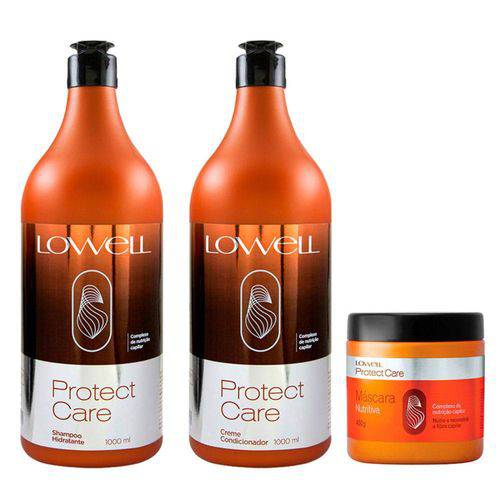 Kit Lowell Protect Care Shampoo Mascara e Condicionador