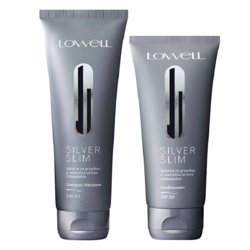 Kit Lowell Silver Slim Shampoo 240ml + Condicionador 200ml