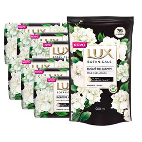 Kit Lux Botanicals 6 Sabonetes em Barra Buquê de Jasmim 85g + Sabonete Líquido Refil 200ml