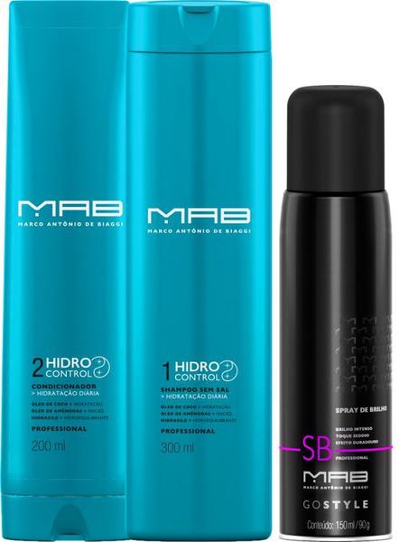 Kit Mab Hidro Control + Style Shine Spray