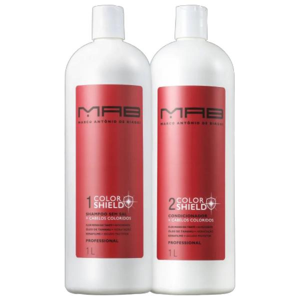 Kit MAB Marco Antônio de Biaggi Color Shield - Cabelos Coloridos Shampoo 1 L + Condicionador 1 L