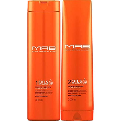 Kit MAB Marco Antônio de Biaggi Oils Recovery Cabelos Secos Shampoo 300ml + Condicionador 300ml