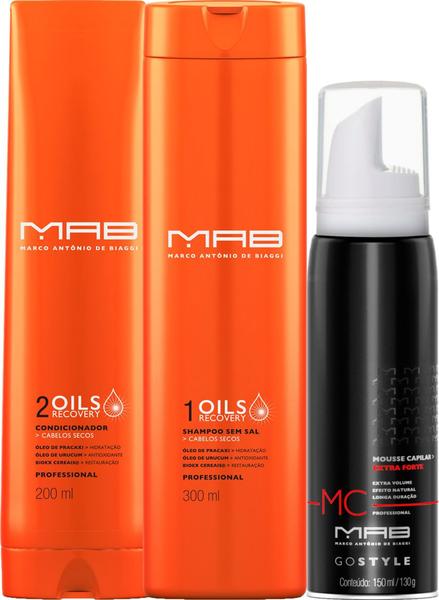 Kit Mab Oils Recovery + Style Mousse