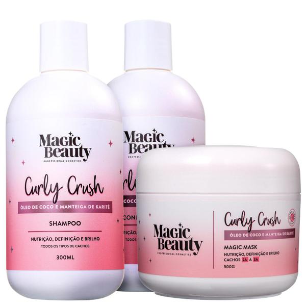 Kit Magic Beauty Curly Crush 2A a 3A Trio (3 Produtos)