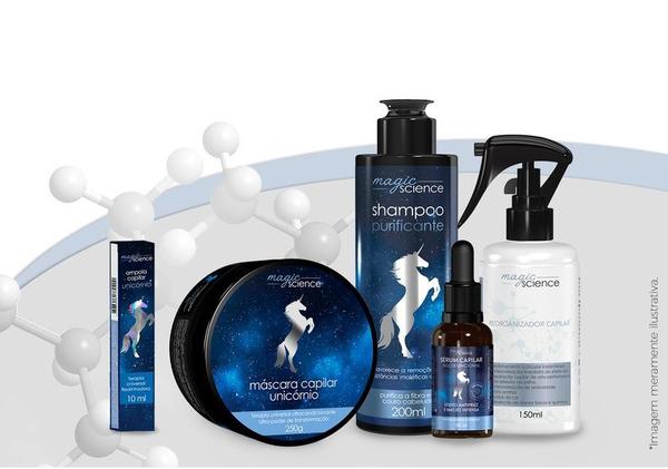 Kit Mágico: Shampoo + Máscara + Ampola + Reorganizador + Sérum - Magic Science