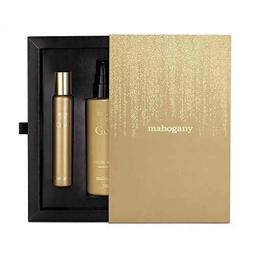 Kit Mahogany Make me Fever Gold Perfume 45 Ml + Hidratante 200 Ml