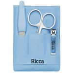 Kit Manicure Infantil Lixa+teso+cortador Infantil Ricca