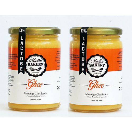 Kit 2 Manteiga Ghee 300g Tradicional Clarificada Zero Lactose Zero Gluten