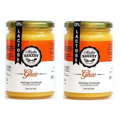 Kit 2 Manteiga Ghee 500g Tradicional Clarificada Zero Lactose