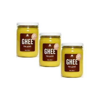 Kit 3 Manteiga Ghee C/sal Rosa do Himalaia Benni Alimentos 500g