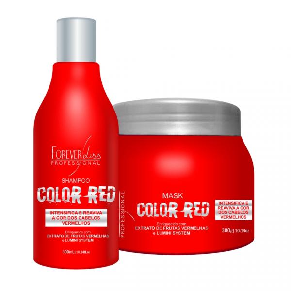 Kit Manutenção Color Red Shampoo + Máscara - Forever Liss