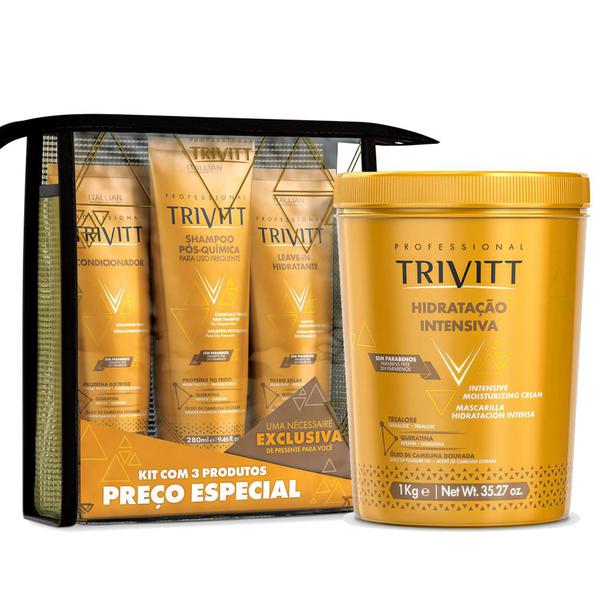 Kit Manutenção com 03 Produtos + Hidratação 1kg - Trivitt - Itallian