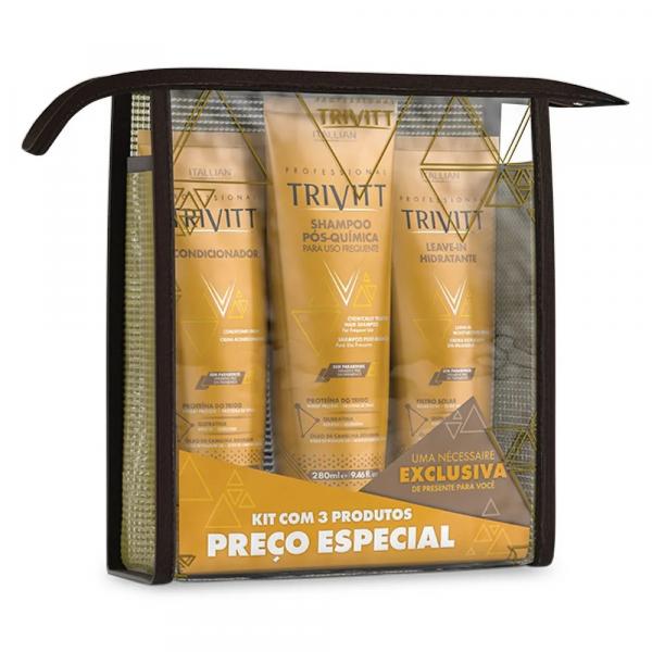 Kit Manutenção Home Care com Leave-in Trivitt Itallian - Itallian Hair Tech