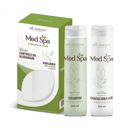 Kit Manutenção Med Spa All Nature Shampoo e Condicionador 310ml Indicado para Cabelos Mistos e Oleosos