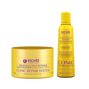 Kit Manutenção Richée Clinic Repair System,Shampoo e Máscara Re