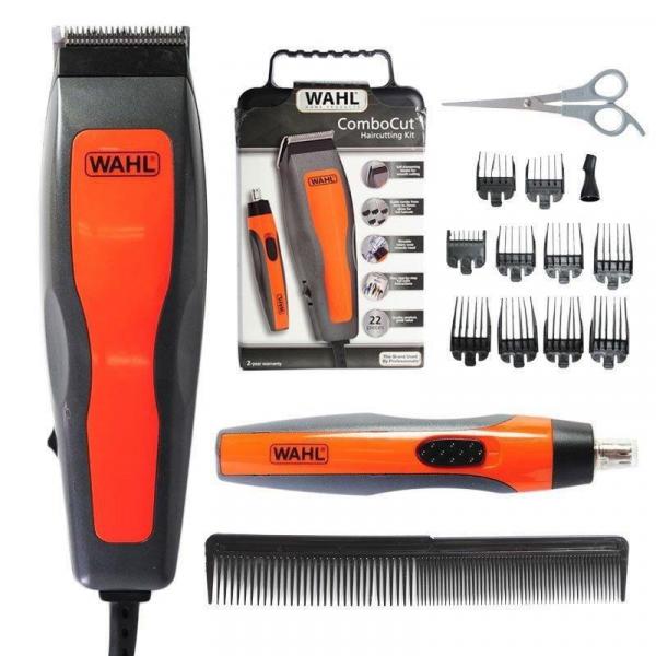 Kit Máquina de Corte Wahl Combo Cut Haircutting 22 Pecas 127V