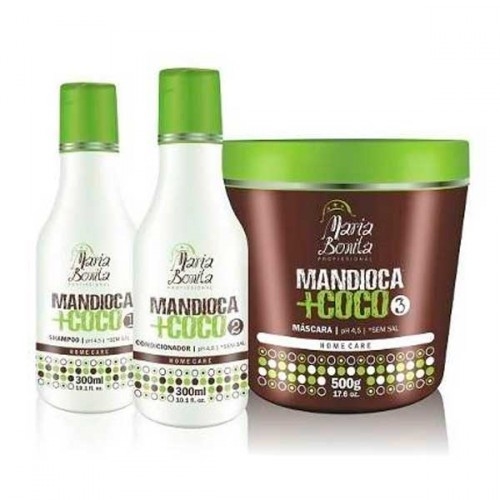 Kit Maria Bonita Mandioca + Coco (Sh + Cond + Masc 500g)