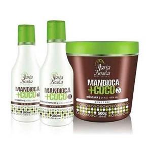 Kit Maria Bonita Mandioca + Coco (Sh + Cond + Masc 500g)