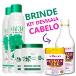 Kit Maria Escandalosa Progressiva 2x Botox Organico + Kit Desmaia Cabelo
