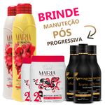 Kit Maria Escandalosa Progressiva 2x Botox White + Kit Manutenção Marroquina