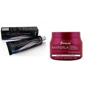 Kit Marsala 1 Tinta e 1 Matizador 500g Hidratycollor Mairibe