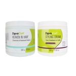 Kit Máscara Deva Curl Heaven In Hair - Tratamento 500g + Creme para Cachos - Deva Curl Styling Cream 500g