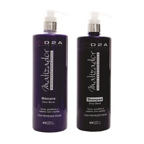 Kit Máscara e Shampoo Matizador D2A - Linha Profissional