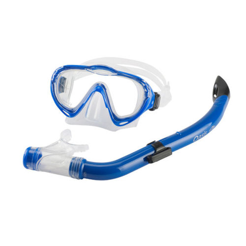 Kit Mascara e Snorkel Oasis Azul